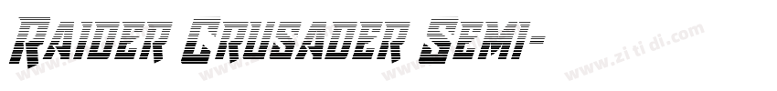 Raider Crusader Semi字体转换